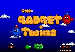 Gadget Twins title screen for Sega Genesis